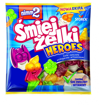nimm2 Śmiejżelki Heroes Żelki owocowe wzbogacone witaminami 90 g