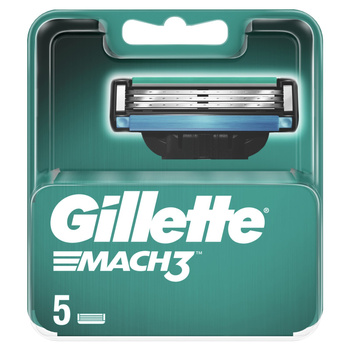 Gillette Mach3 Ostrza wymienne do maszynki do golenia dla mężczyzn, 5 sztuki