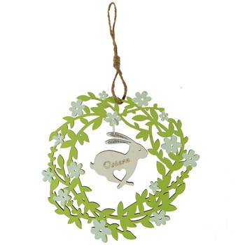 Drewniany wieniec z króliczkiem certyfikowane FSC®