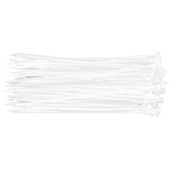 Opaski zaciskowe 2.5 x 200 mm, 100 szt., białe, NEO