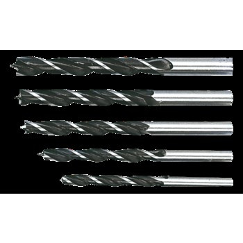 Wiertła do drewna spiralne 4-10 mm, zestaw 5 szt.
