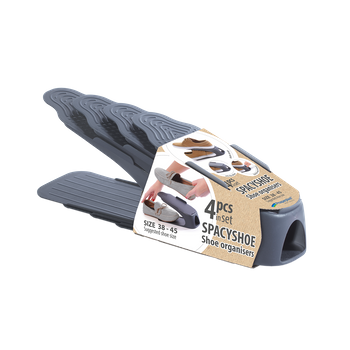 Organizery na buty SPACYSHOE SET 38-45 (4 szt.) antracytowy, Prosperplast