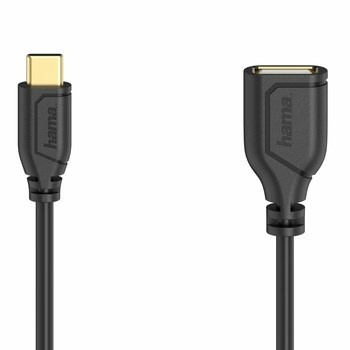 Kabel Hama USB-C OTG USB 2.0 Flexi-Slim 0.15 m 200638