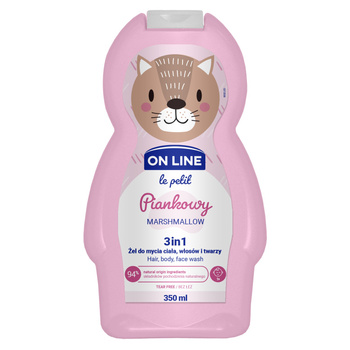 On Line Le Petit 3in1 Żel do mycia ciała włosów i twarzy piankowy 350ml