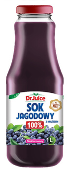 DR JUICE Sok jagodowy 100% 1L