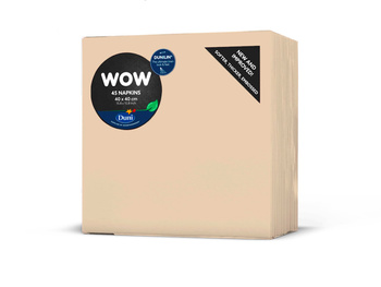 Duni Dunilin Serwetki 40 x 40 cm kremowe 45 sztuk