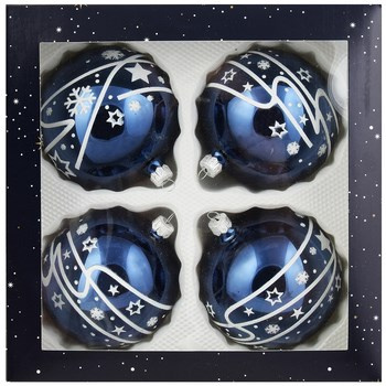 Vitbis Bombka szklana 100mm/4 szt. dekor