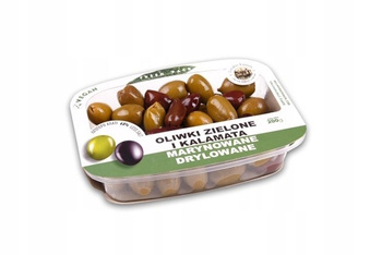 Lyrakis Family Oliwki zielone i Kalamata marynowane drylowane 200 g