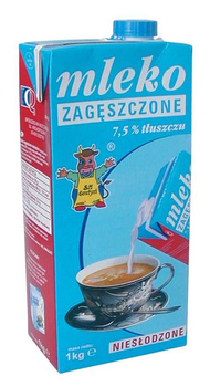 SM Gostyń Mleko gostyńskie zagęszczone niesłodzone 7,5% 1 kg