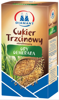 Diamant Dry Demerara Cukier trzcinowy nierafinowany 500 g