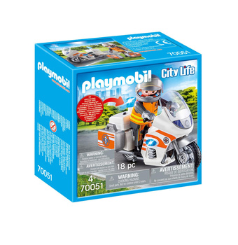 PLAYMOBIL Motocykl ratowniczy ze światłem