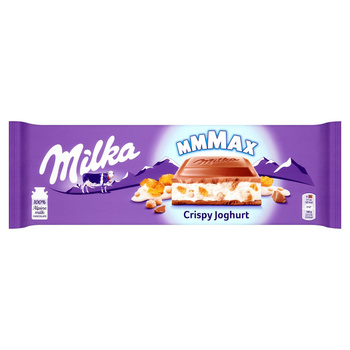 Milka Mmmax Czekolada mleczna Crispy Joghurt 300 g