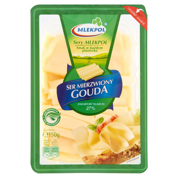 Mlekpol Ser mierzwiony Gouda 150 g
