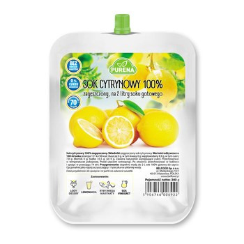 Sok cytrynowy 100% PURENA 6x340g