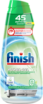 Finish 0% Power Gel Żel do mycia naczyń w zmywarce 900 ml