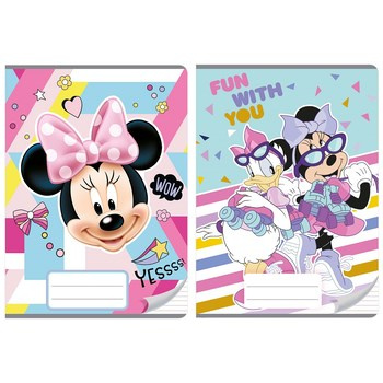 Zeszyt A5/16k. kolorowe trzy linie Minnie Mouse