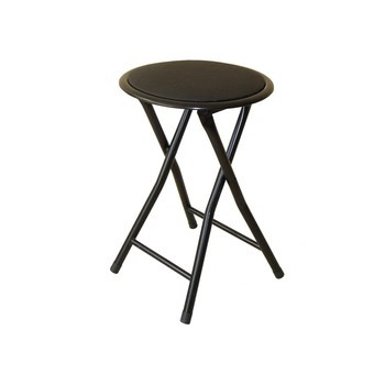 Taboret składany czarny