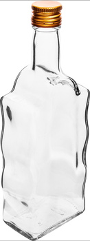 Butelka  Klasztorna 500ml z zakrętką, biała- 6szt.