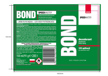 Bond Speedmaster Dezodorant 150ml