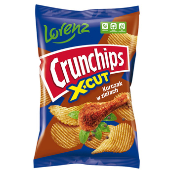 Crunchips X-Cut Chipsy ziemniaczane kurczak w ziołach 140 g