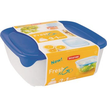 Komplet pojemników FRESH&GO 3+1