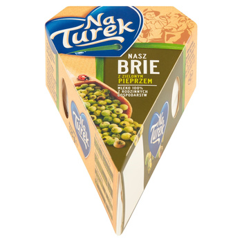 NaTurek Ser pleśniowy brie z zielonym pieprzem 125 g