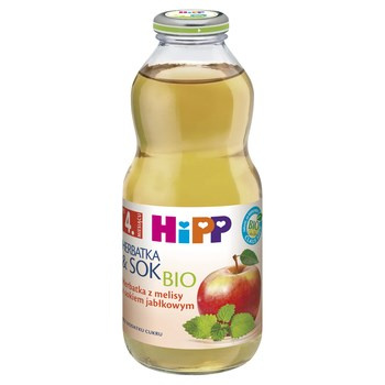 HiPP BIO Herbatka z melisy z sokiem jabłkowym po 4 miesiącu 0,5 l
