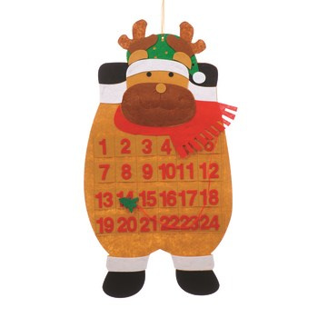 JUMI Kalendarz adwentowy z filcu, do powieszenia - Renifer