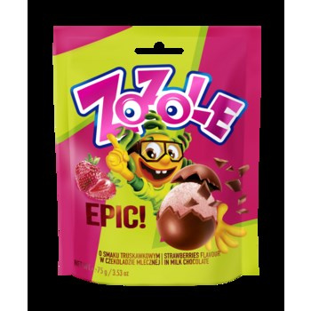 Mieszko Cukierki Zozole Epic truskawkowe w czekoladzie 75g