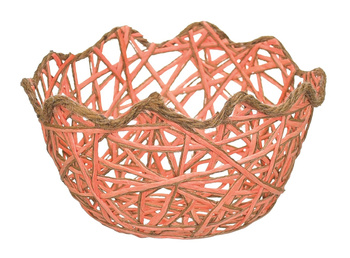 JUMI Koszyk papierowy - skorupka, różowy