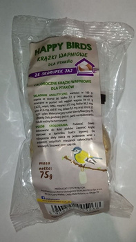 Całoroczny krążek wapniowy dla ptaków 75g Happy Birds
