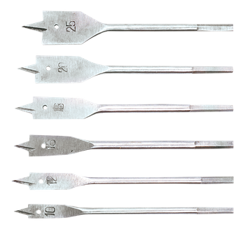 Wiertła do drewna łopatkowe, zestaw 6 szt