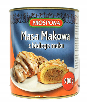PROSPONA Masa makowa z białego maku 900g