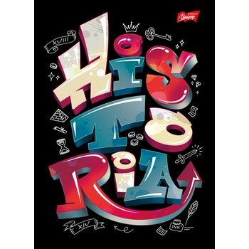 Unipap zeszyt okładka laminowana A5, 60 kartek, krata, historia ze ściągą