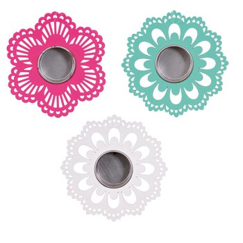 JUMI Podstawka na tealight drewniana - kwiatek