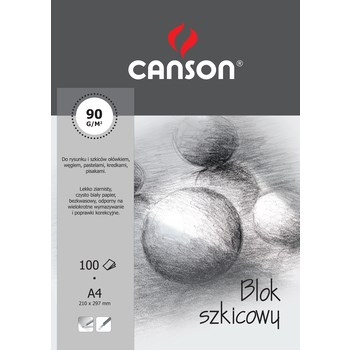 Canson blok szkicownik A4 90 g 100 arkuszy