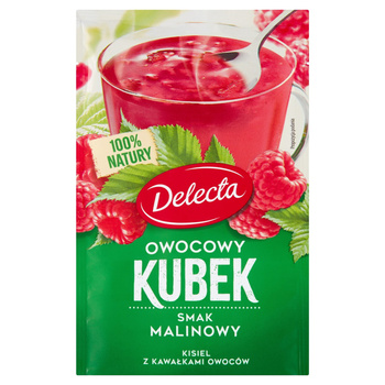 Delecta Owocowy kubek Kisiel smak malinowy 30 g