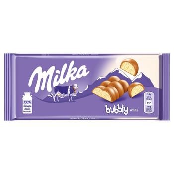 Milka Czekolada mleczna Bubbly White 95 g
