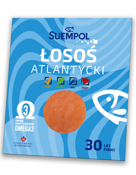 Suempol Łosoś atlantycki wędzony plastrowany 100 g