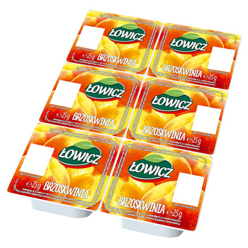 Łowicz Produkt owocowy brzoskwinia 6 x 25 g