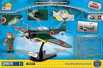 KLOCKI SA 5537 MITSUBISHI A6M3 ZERO 265 ELEM./1 FIG.