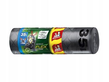 Jan Niezbędny Magnum Flex & Strong Worki z taśmą 35 l 15 sztuk