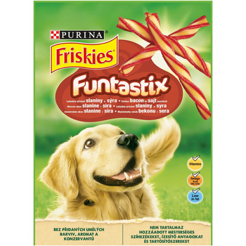 Friskies Funtastix Karma dla psów o smaku bekonu i sera 175 g