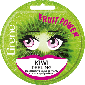 Lirene Fruit Power Złuszczający peeling do twarzy kiwi 10ml