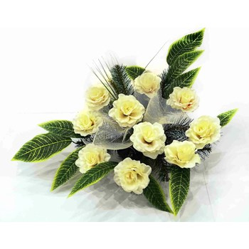 Kompozycja donica-  10 kwiatów