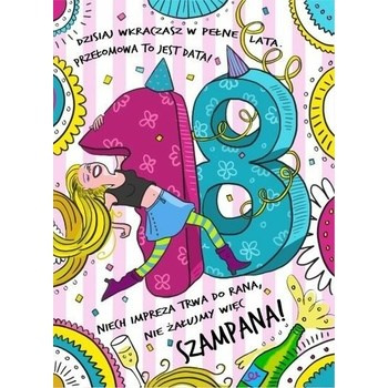 Karnet 18-stka dziewczyna