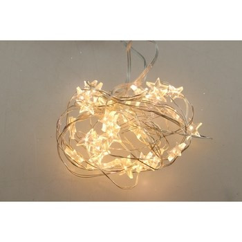 EM&EM Girlanda świetlna gwiazdka 30 LED, ciepłe światło 3,2m