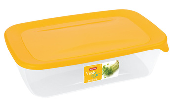 Pojemnik na żywność prostokątny 2L transparenty/żółty Curver