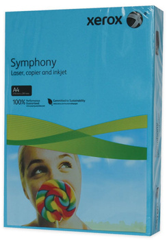 Papier ksero kolorowy Xerox Symphony A4 80g/m2 500arkuszy niebieski ciemny