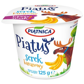 Piątnica Piątuś Jogurt kremowy bananowy 125 g